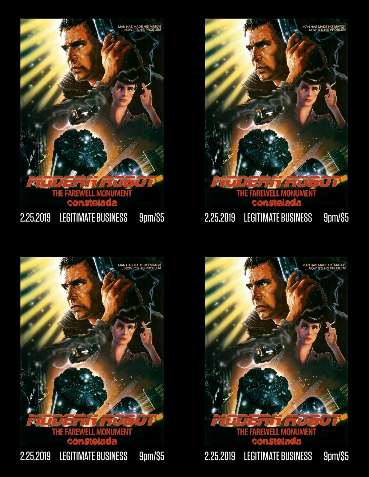 Blade Runner Handbills 19 Black